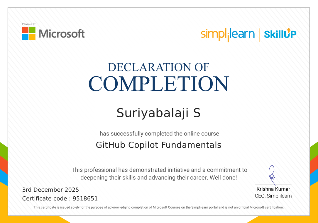 GitHub Copilot Fundamentals